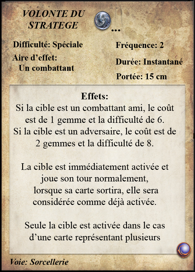 Volonte du Stratège